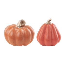 Set of 2 Polyresin Spooky Figurine - Orange