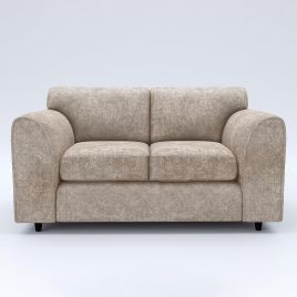 LORVANI Fabric 2 Seater Fullback Sofa - Beige