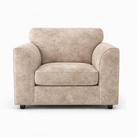 LORVANI Fabric Armchair - Beige
