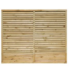 Mackins Pressure Treated Timber Contemporary 6x5 Screen with Natural Finish - Set of 3