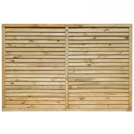Mackins Pressure Treated Timber Contemporary 6x4 Screen with Natural Finish - Set of 3