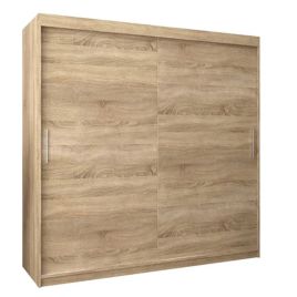 Sliding Wardrobe - TIVERTON 2 Door Wardrobe Oak Sonoma 200cm