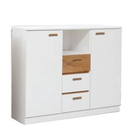 ETHRA 2 Door Sideboard with 3 Drawers - White