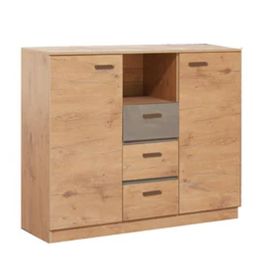 REACT 2 Door Sideboard with 3 Drawer - Oak Lancelot