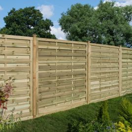 Durable and Elegant Timber Finish 6x4 Gresty Screen - Set of 3