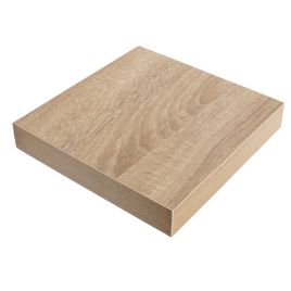 SHEVIX Box Shelf Wood Floating Shelf Display Storage - Oak, 24cm