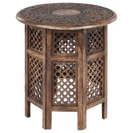 Mango Wood Side Table Dark KUMALI