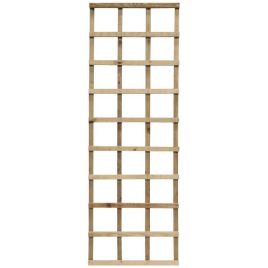 Heavy Duty Robust 6x2 Garden Trellis with Natural Timber Finish - Set of 3