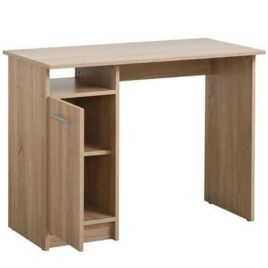 Sonoma Oak Desk with Storage Cabinet