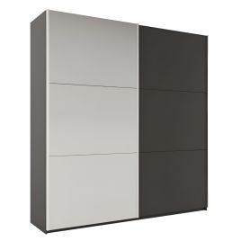 Wokingham Sliding Door Mirror 225cm Wardrobe - Graphite