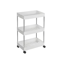 White Storage Trolley with 3 Baskets