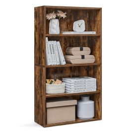 BEXHAM 4 Tier Storage Bookcase - Dark Oak