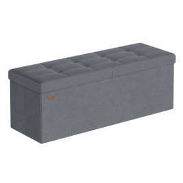 WALDEN Storage Ottoman Bench 110 cm - Slate Grey