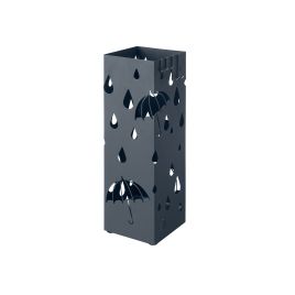 Grey Umbrella Stand Holder with Hooks