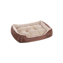 Dog Bed - GRAVAS Reversible Cushion - Dual-Sided Brown