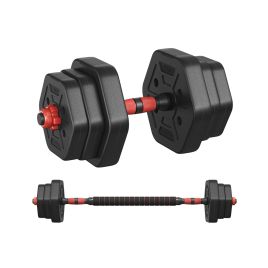 THORNWICKE Dumbbell Set with Connecting Bar 10kg - Black