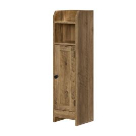 ARPYMU Slim Bathroom Storage Cabinet - Brown