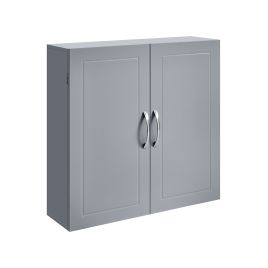 Bathroom Cabinet - ZARRAE Wall Mounted with Shelve - Dove Grey