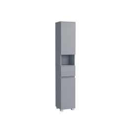 Bathroom Cabinet - FIOTTO Sleek Design with Drawer - Grey