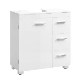 ASNASY Under Sink Bathroom Cabinet with 3 Drawers - Cloud White