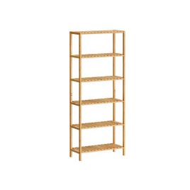 CHESTERMERE 6 Tier Bathroom Cabinet with Storage Shelf - Beige