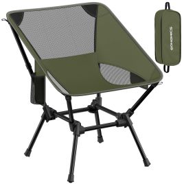 BAMYRY Camping Chair with Storage Pockets - Green