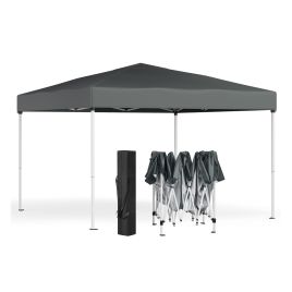 ELDCLIFF Pop Up Gazebo for Garden and Patio with UV Protection - 3m x 3m - Dark Grey