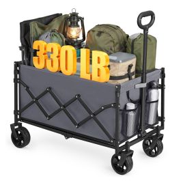 BAVAVI Foldable Camping Wagon Cart - Dove Grey