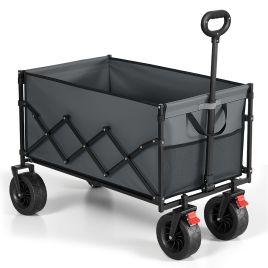 BEBOPO Foldable Camping Wagon Cart - Dove Grey