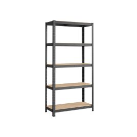Shelving Unit - TARLIA 5 Tier Steel Max Load 875 kg - Grey