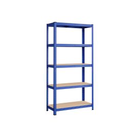 Shelving Unit - TARLIA 5 Tier Steel Max Load 875 kg - Blue