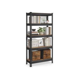Shelving Unit - VELTA 5 Tier Boltless 30 x 75 x 150 cm Rustic Brown