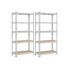 Storage Shelf - VERTTO Heavy Duty Metal Adjustable Shelves 75cm - Silver