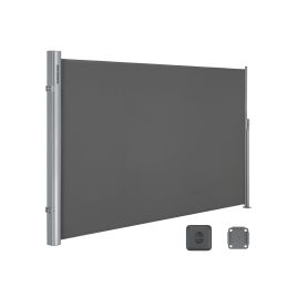 Side Shade - MONRAH Extendable Privacy Screen 200 x 400 cm - Grey