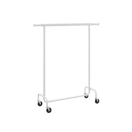Clothes Rack on Wheels Matte White
