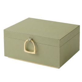 BIFOMO 2 Layer Jewellery Box with Handle - Light Green
