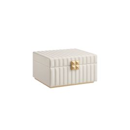 Jewellery Box - ARCVA ANAH Collection 2 Tier Organizer with Mirror - White