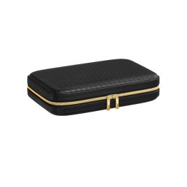 Jewellery Box - SOLNZA RONNE Travel Organizer with Mirror - Black