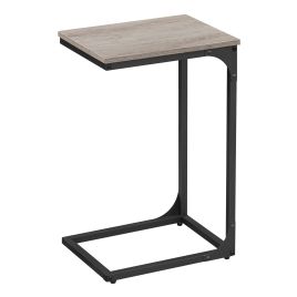 DESORO C-Shaped Sofa Side Table - Greige