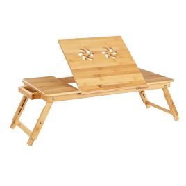 FALOBI Foldable Bamboo Laptop Desk - Natural