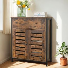 Floor Cabinet - VERRA 1 Drawer Storage Unit - Brown