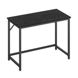 KEFOXU Computer Desk for Home Study - Black - 100cm