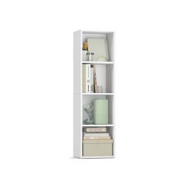 MOORVALE 3 Tier Cube Open Bookshelf 30cm - White