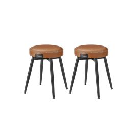 EKHO Collection - Dining Chairs Set of 2 Upholstered Caramel Brown