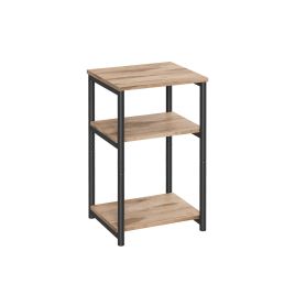 Side Table - SERDA Sofa Table Steel Frame - Camel Brown