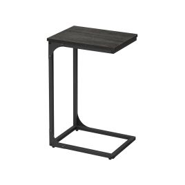 C-Shaped Side Table Ebonised Oak and Black