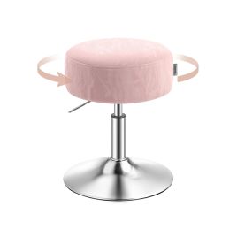 ELXIMI Height Adjustable Swivel Dressing Stool - Dove Grey