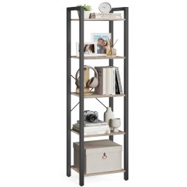 Bookshelf - ASTON 5 Tier Shelf 39 inch - Black