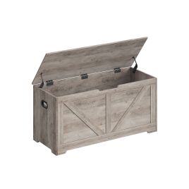 Storage Chest - NOVDA 100cm Wide Safety Hinge Frosted Grey