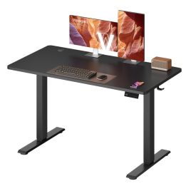 PAXTON Electric Standing Desk 120 x 60 cm with Reminder - Ink Black